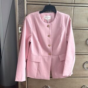 Haver & blair Pink Blazer with Gold Buttons, size L, new